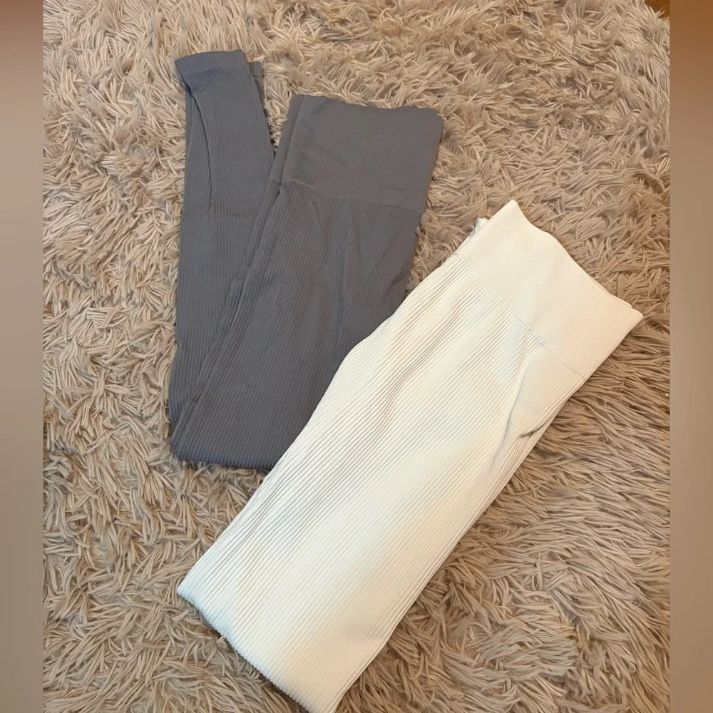 Puma Ribbed Leggings - Picture 1 of 4